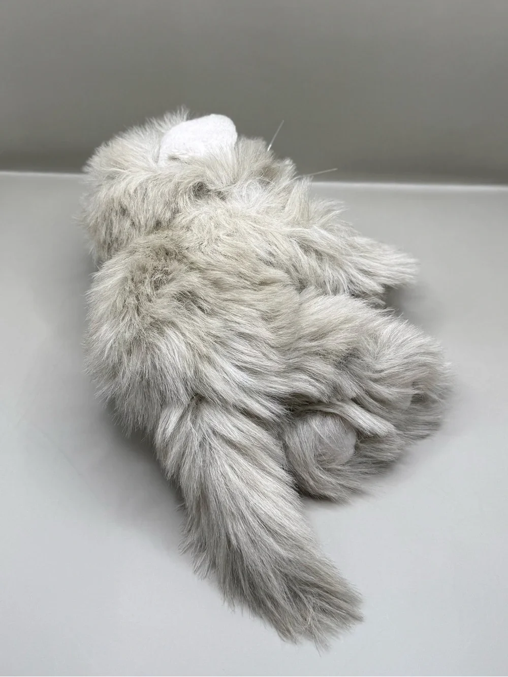 Vtg Tyco Kitty Kitty Kittens Gray Persian Stuffed Animal Plush Purring Cat